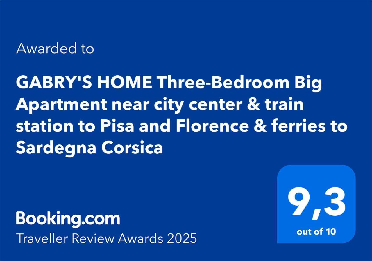 Gabry'S Home Three-Bedroom Big Apartment Near City Center & Train Station To Pisa And Florence & Ferries To Sardegna Corsica Livorno Exterior foto